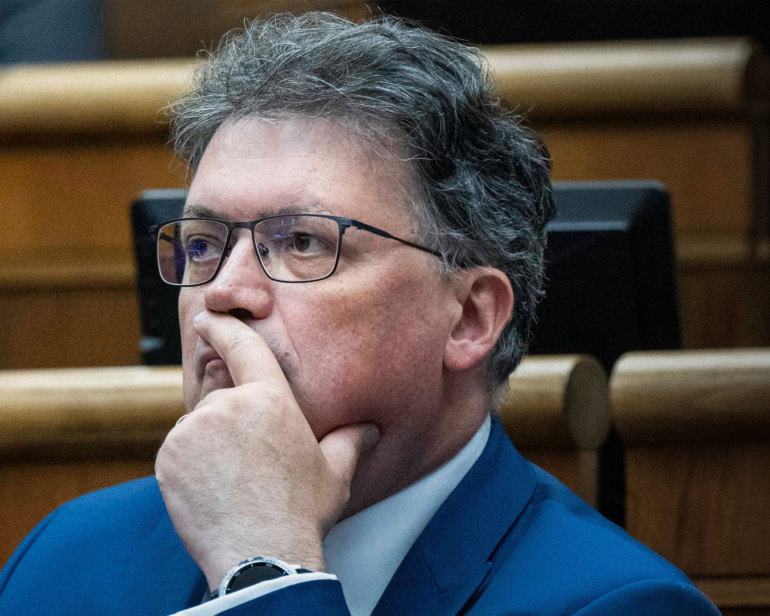 Ján Horecký v pléne Národnej rady SR.
