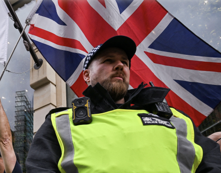 A British police officer.