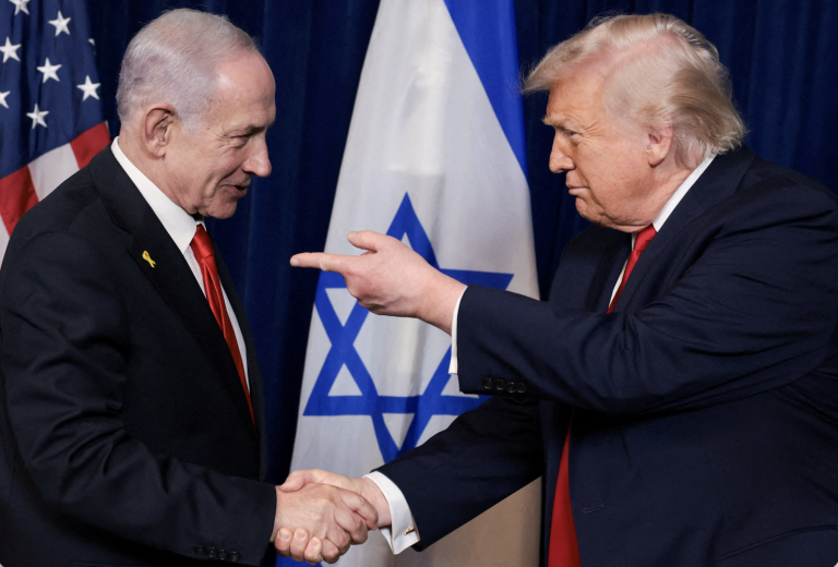 Benjamin Netanyahu and Donald Trump.