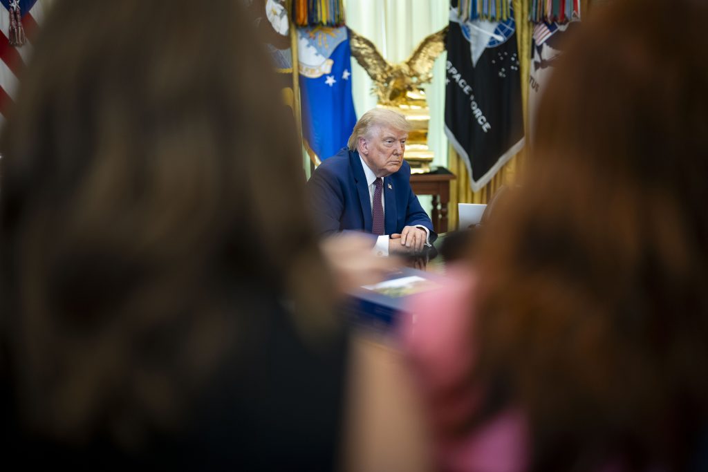 Donald Trump v Oválnej pracovni Bieleho domu vo Washingtone, 3. júna 2026. Foto: Doug Mills/New York Times