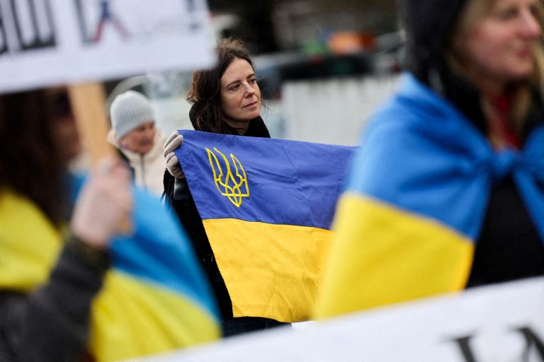 Ukrainian flag.