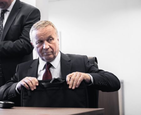 Sudca Juraj K. na pojednávaní na NSS.