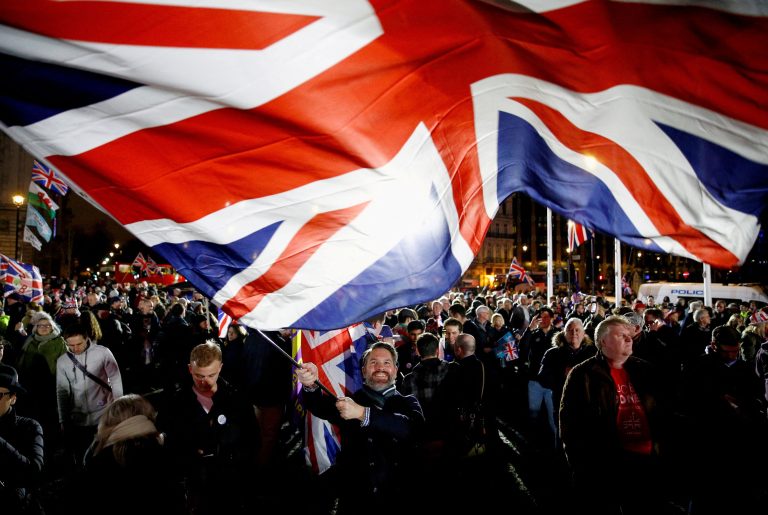 Ilustrácia vlajky Union Jack.