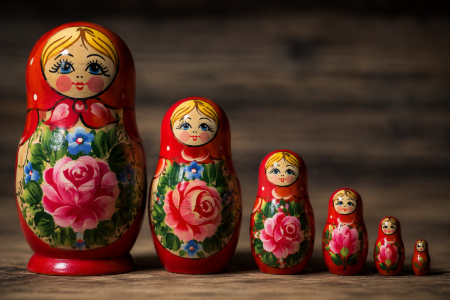 Russian matryoshka doll.