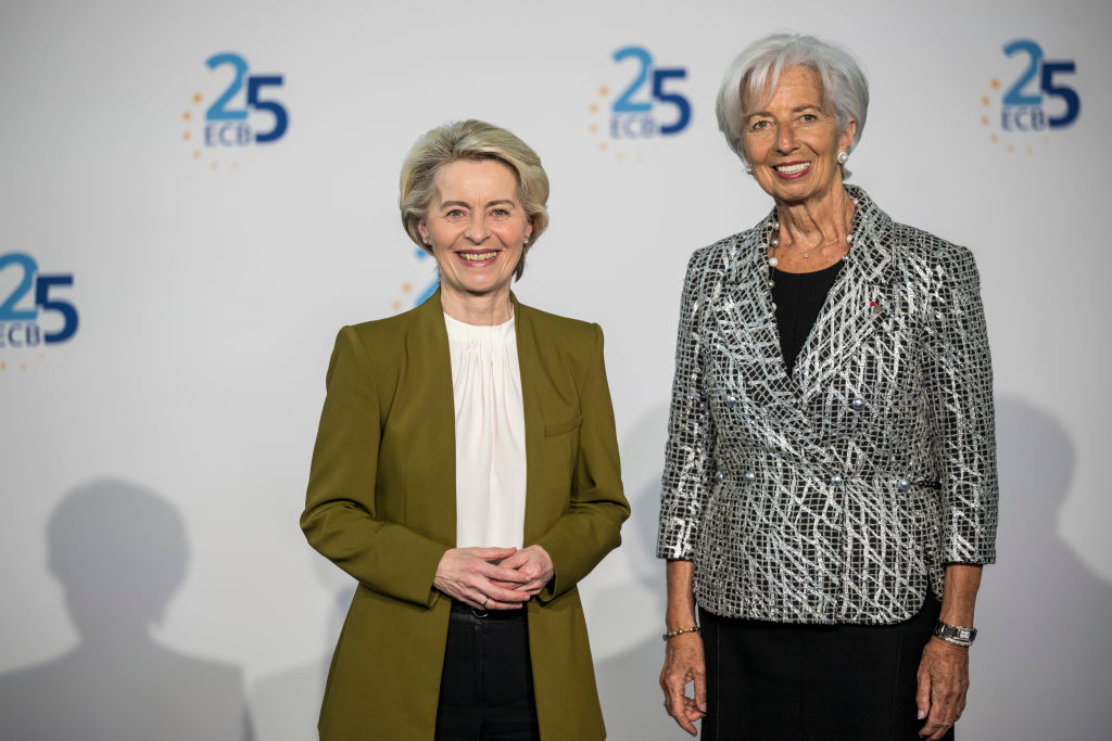 Christine Lagarde, president of the European Central Bank, and European Commission President Ursula von der Leyen were early adopters of WSocial. Photo: Thomas Lohnes/Getty Images