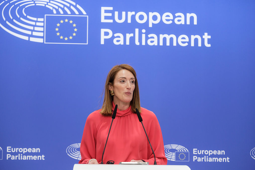 Left-wing and centrist groupings are hoping to win President Roberta Metsola\'s support in a key midterm reshuffle. Photo: Thierry Monasse/Getty Images