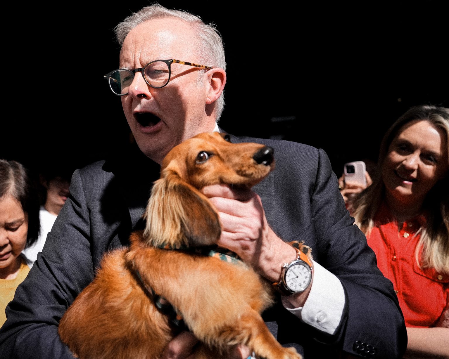 Anthony Albanese during a question about Kylie Minogue.
