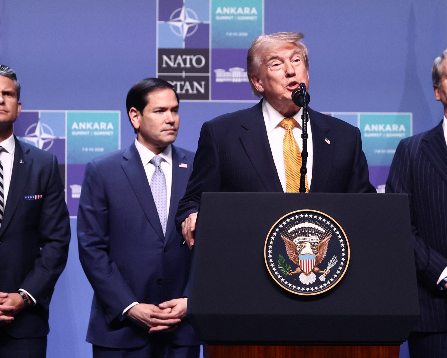 Donald Trump and his cabinet.