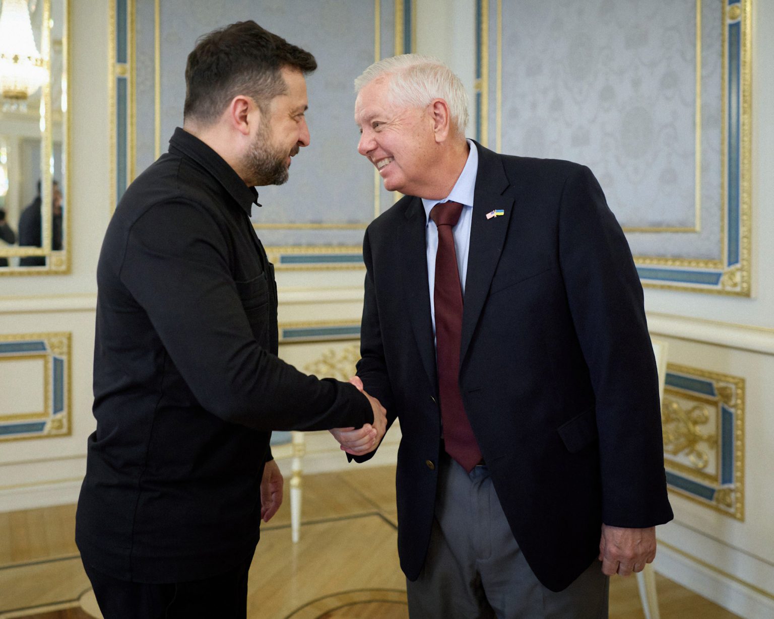 Volodymyr Zelenskyj a Lindsey Graham.