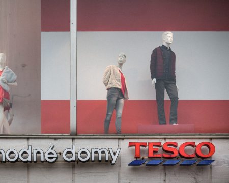Tesco v Bratislavskom centre.