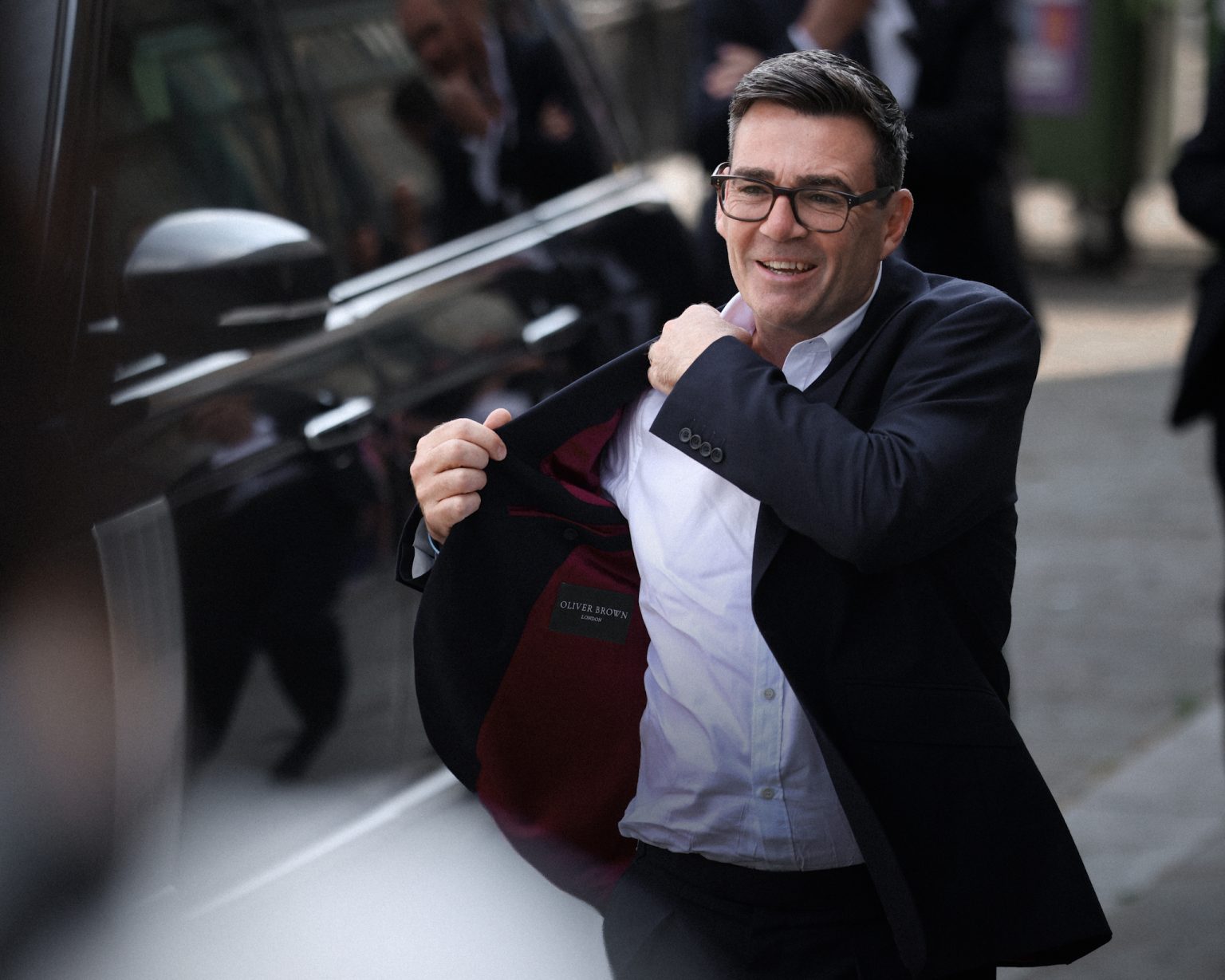Andy Burnham na oficiálnej návšteve ako líder Labouristickej strany.