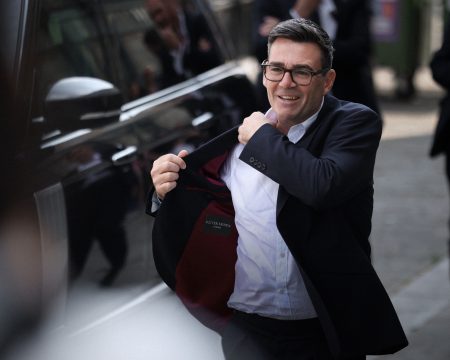 Andy Burnham on an official visit as Labour Party leader.