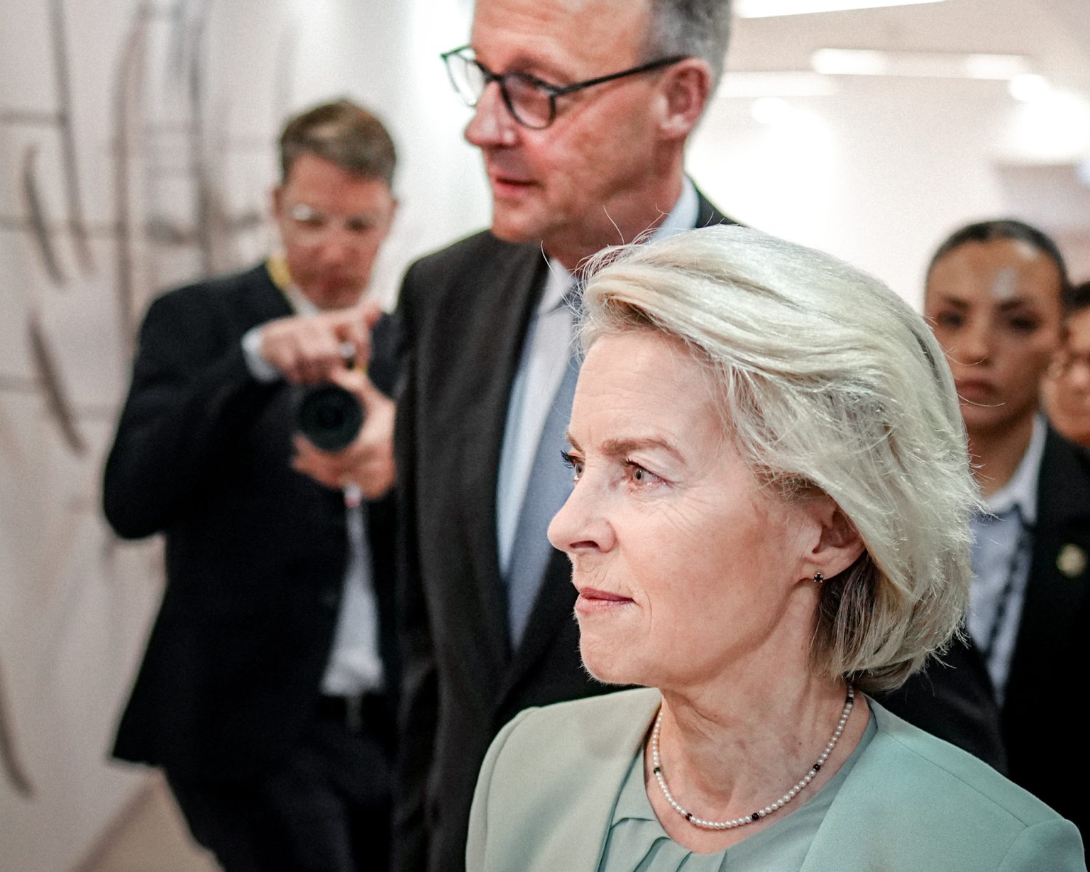 Nemecký kancelár Friedrich Merz a Ursula von der Leyen.