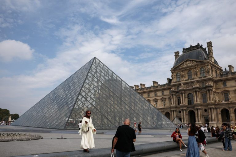Pyramid of the Louvre museum.