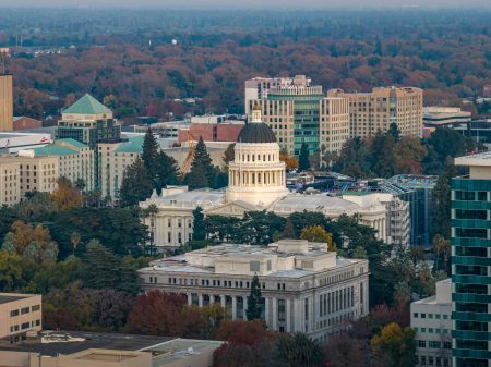 Pohľad na Sacramento v Kalifornii.