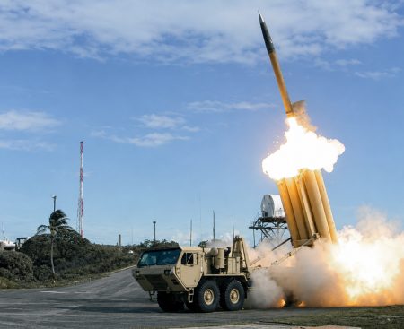 The THAAD system offers powerful protection.