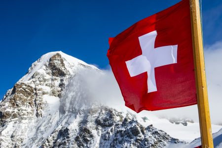 Pohorie Jungfrau vo švajčiarskych Alpách.