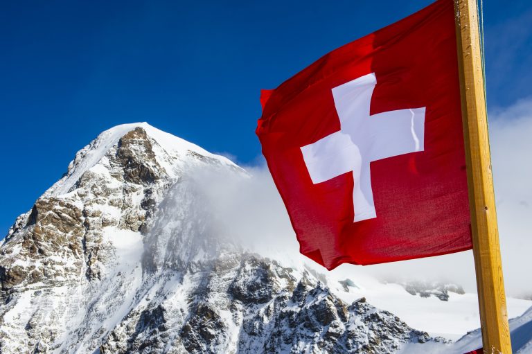 Pohorie Jungfrau vo švajčiarskych Alpách.
