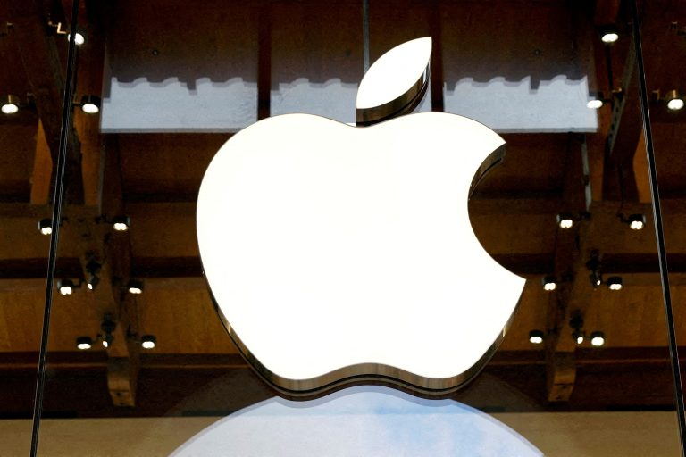 Apple\'s logo.