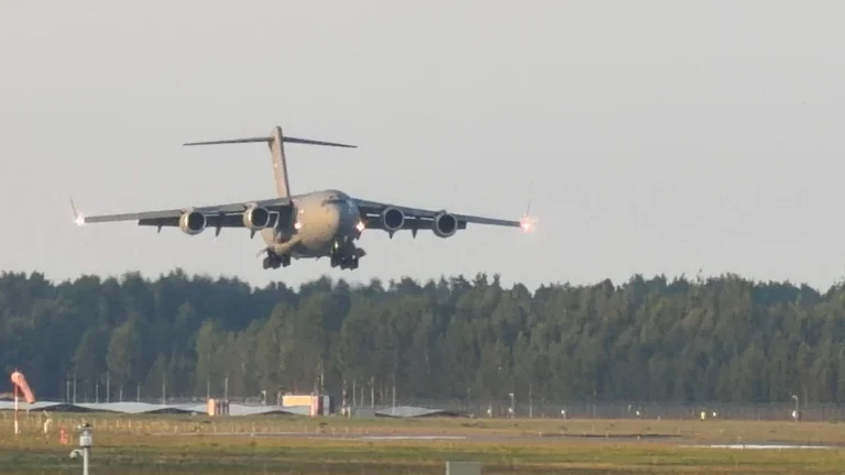 C-17 Globemaster believed to be carrying CIA Director John Ratcliffe.