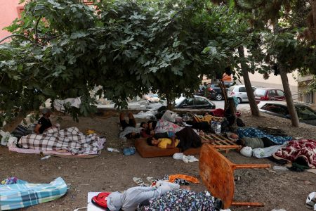 Migrants in Ceuta.