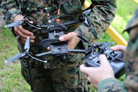The WB Electronics plant produces components for combat drones.
