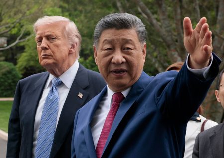 Chinese President Xi Jinping and US President Donald Trump.