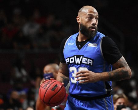 Royce White, pictured bringing the ball up court for Power, joined Enes Kanter Freedom in declaring for the 2027 WNBA Draft, challenging the league’s eligibility rules and fueling a wider debate over who should be allowed to compete in women’s basketball. Photo: David Becker/Stringer/Getty Images