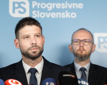 Michal Šimečka a Peter Bátor.