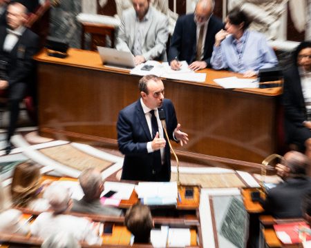 French Prime Minister Sébastien Lecornu during a government question session.
