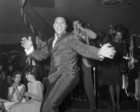 Chubby Checker doing the Twist on Sunset Strip.