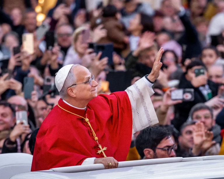 Pope Leo XIV on an apostolic visit to France.