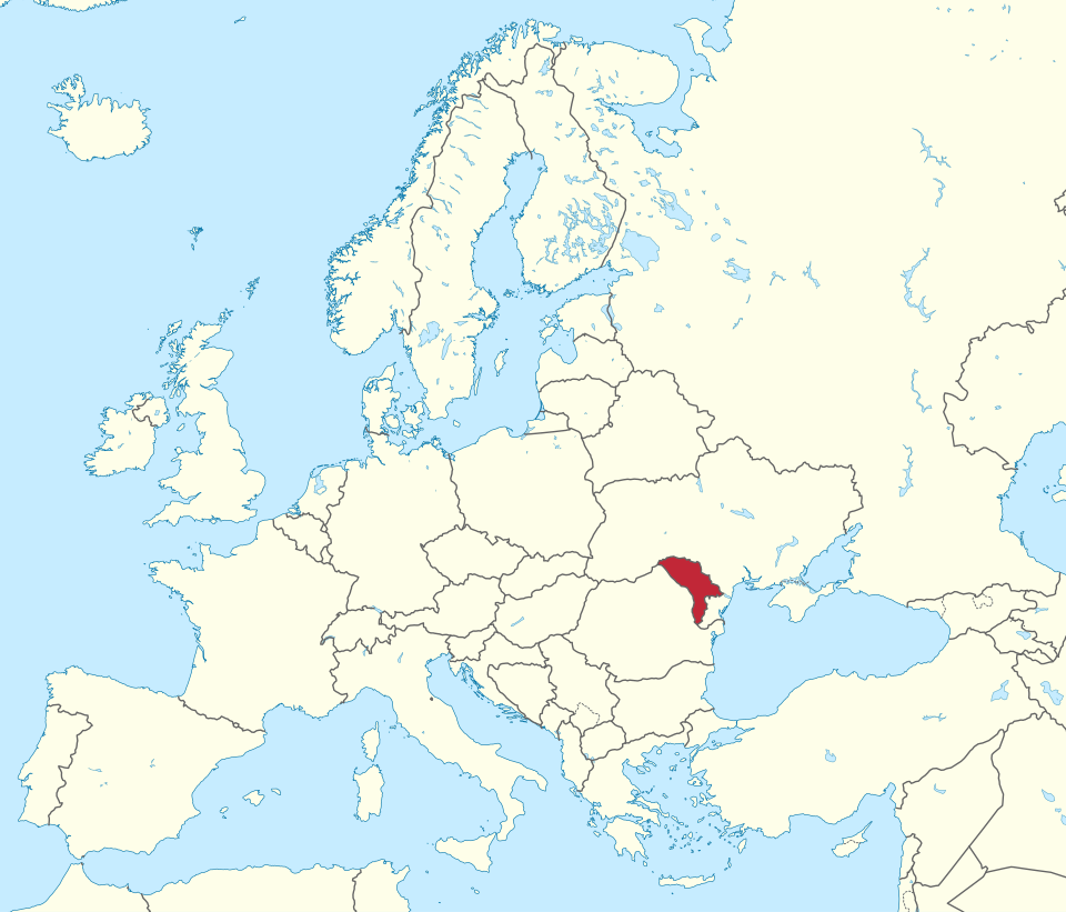 Moldavsko v Európe. Foto: TUBS/Wikimedia Commons