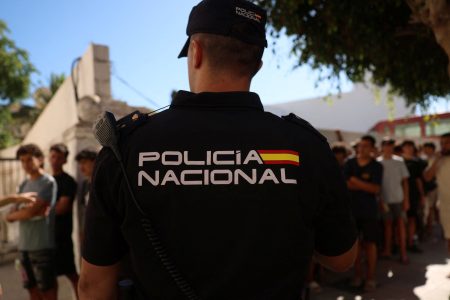 A Spanish police officer.