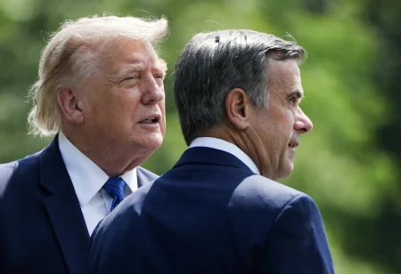 Donald Trump and John Ratcliffe.