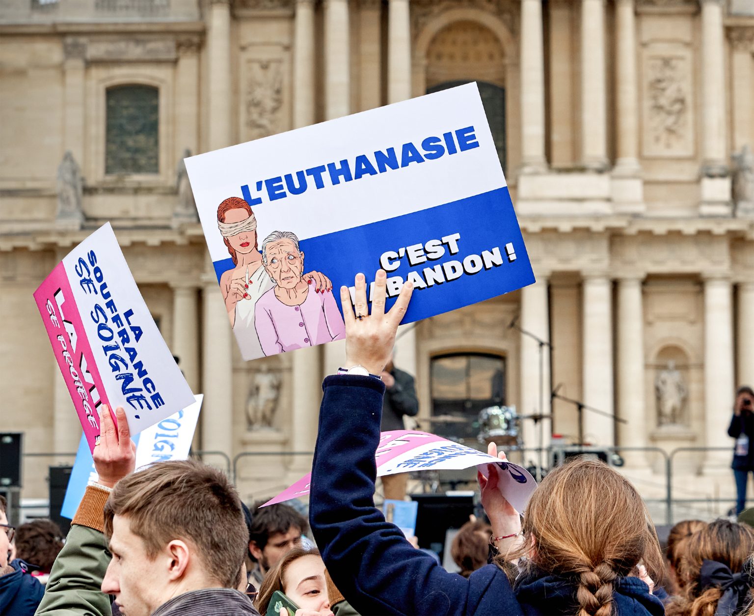 March for Life demonstrators in France.