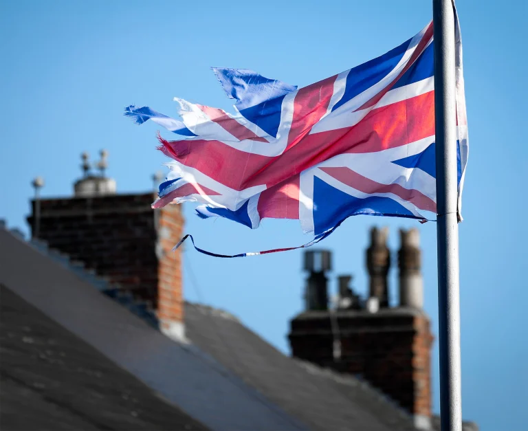 A dispute over Britain's flag in Birmingham.