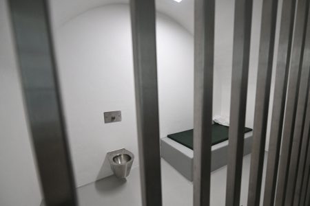 Prison cell.