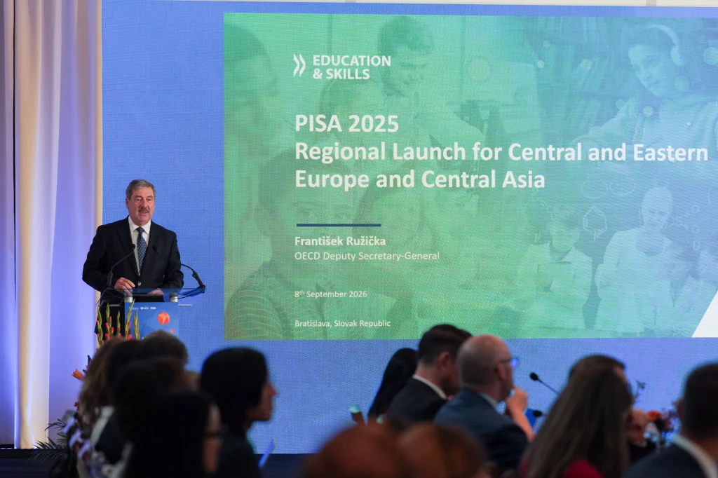 Zástupca generálneho tajomníka OECD František Ružička. Foto: Ľuboš Pilc/TASR
