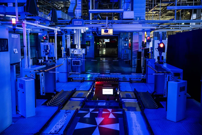 Production at the Mercedes-Benz plant in Kecskemet.