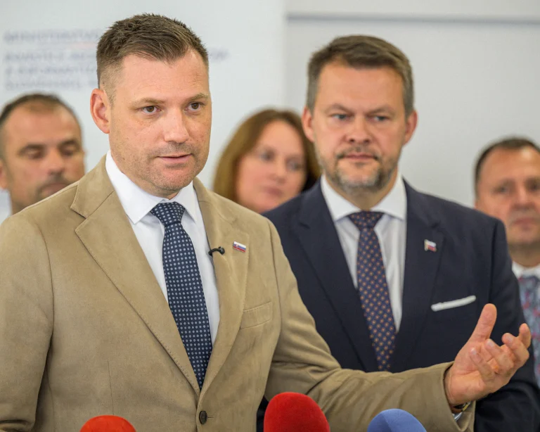 Tlačovka Samuela Migaľa a Tomáša Tarabu o nedostatku vody.