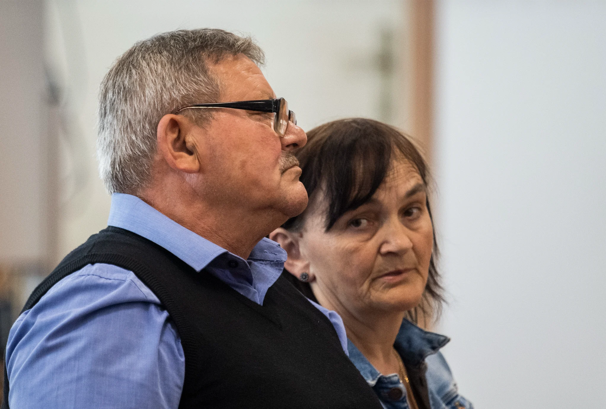 Jozef Kuciak a Jana Kuciaková, rodičia zavraždeného Jána Kuciaka. Foto: Jaroslav Novák/TASR