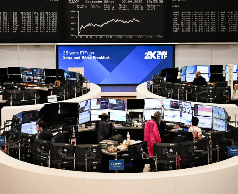 The Frankfurt Stock Exchange.